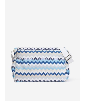 Missoni Baby Boys Zigzag Changing Bag in Blue pas chere