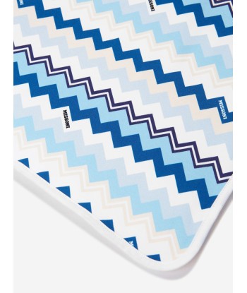 Missoni Baby Boys Zigzag Blanket in Blue destockage