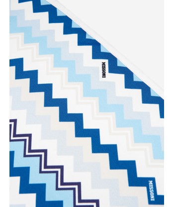 Missoni Baby Boys Zigzag Blanket in Blue destockage