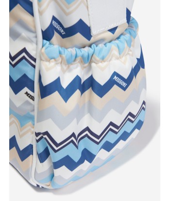 Missoni Baby Boys Zigzag Changing Bag in Blue pas chere