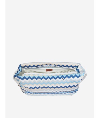 Missoni Baby Boys Zigzag Changing Bag in Blue pas chere