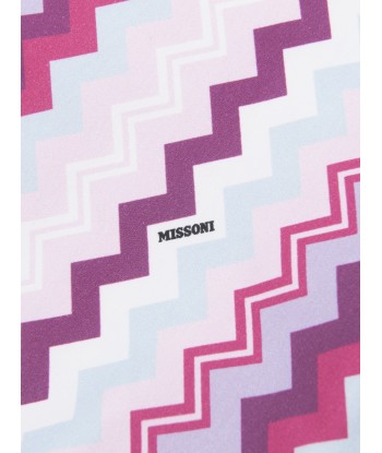 Missoni Girls Zigzag Dress in Pink pas cher 