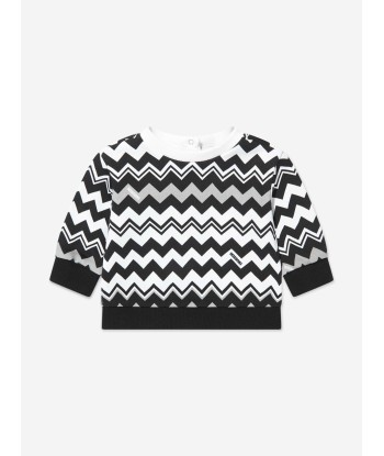 Missoni Baby Boys Zigzag Sweatshirt in Black en linge