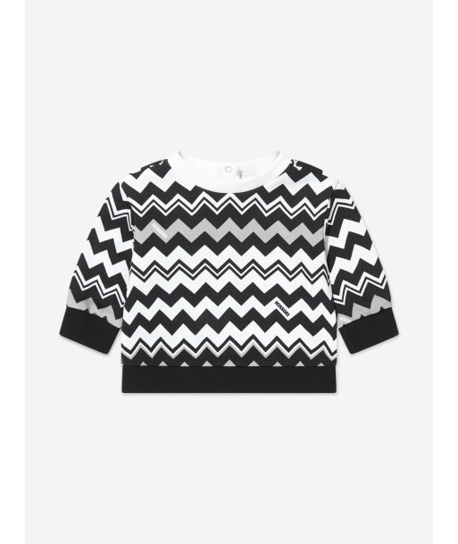 Missoni Baby Boys Zigzag Sweatshirt in Black en linge