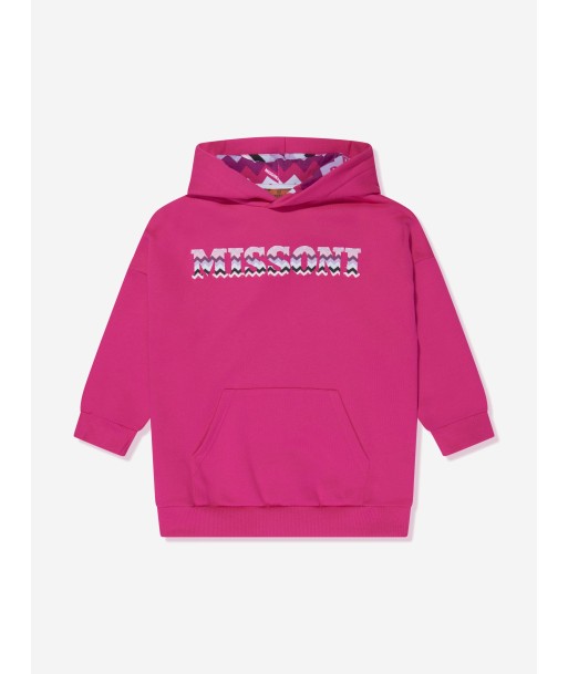 Missoni Girls Logo Hoodie in Pink pas cher chine