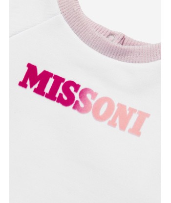 Missoni Baby Girls Logo Sweatshirt in White les muscles