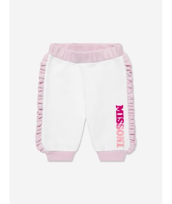 Missoni Baby Girls Logo Joggers in White plus qu'un jeu 