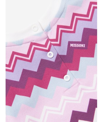 Missoni Baby Girls Zigzag Sweatshirt in Pink en linge