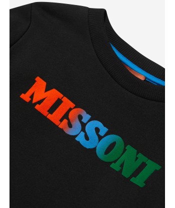 Missoni Boys Logo Sweatshirt in Black en ligne