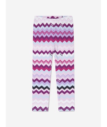 Missoni Girls Zigzag Leggings in Pink À commander