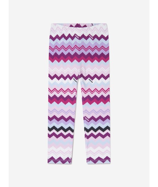 Missoni Girls Zigzag Leggings in Pink À commander