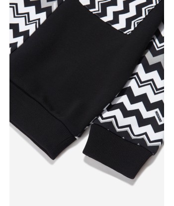 Missoni Kids Zigzag Sweatshirt in Black chez Cornerstreet bien 