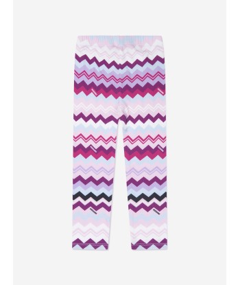 Missoni Girls Zigzag Leggings in Pink À commander