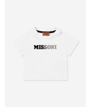 Missoni Baby Boys Logo T-Shirt in White la colonne vertébrale