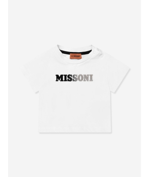 Missoni Baby Boys Logo T-Shirt in White la colonne vertébrale