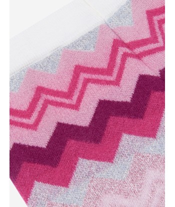 Missoni Girls Zigzag Knitted Shorts in Pink Amélioration de cerveau avec