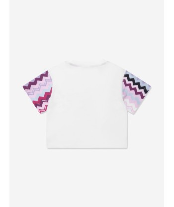 Missoni Girls Logo T-Shirt in White ou a consommer sur place