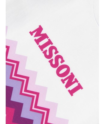 Missoni Baby Girls Zigzag T-Shirt in White d'Europe débarque