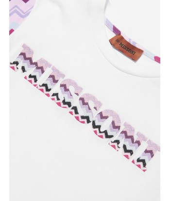 Missoni Girls Logo T-Shirt in White ou a consommer sur place