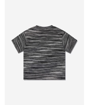 Missoni Boys Branded T-Shirt in Black chez Cornerstreet bien 