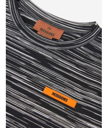 Missoni Boys Branded T-Shirt in Black chez Cornerstreet bien 