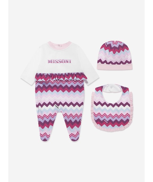 Missoni Baby Girls Babygrow Gift Set in Pink pas cheres