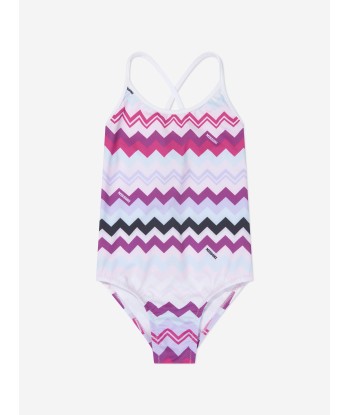 Missoni Girls Zigzag Swimsuit in Pink livraison et retour toujours gratuits