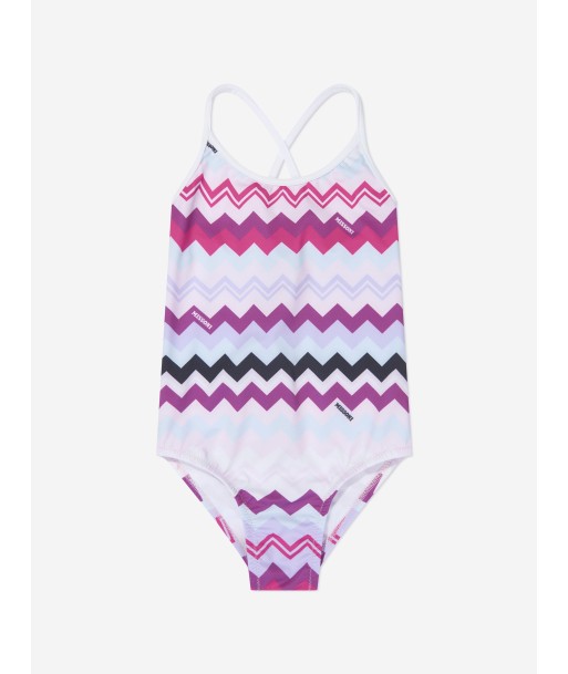 Missoni Girls Zigzag Swimsuit in Pink livraison et retour toujours gratuits