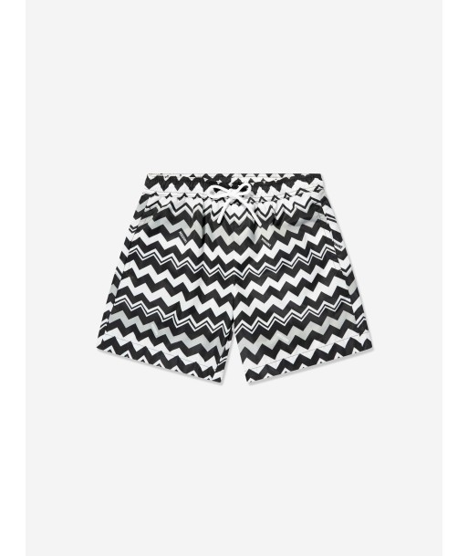 Missoni Boys Zigzag Swim Shorts in Black les ligaments