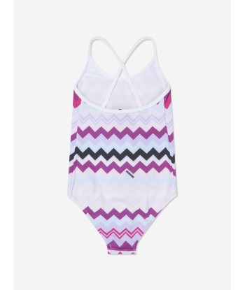 Missoni Girls Zigzag Swimsuit in Pink livraison et retour toujours gratuits