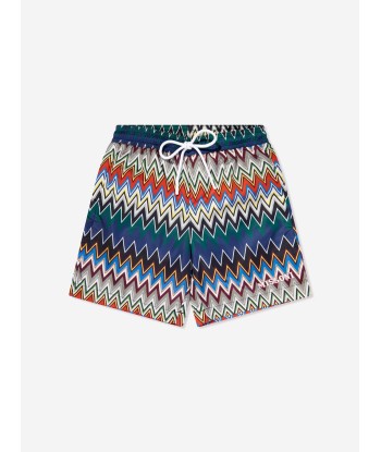 Missoni Boys Zigzag Swim Shorts in Multicolour À commander