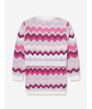 Missoni Girls Zigzag Cardigan in Pink les ligaments