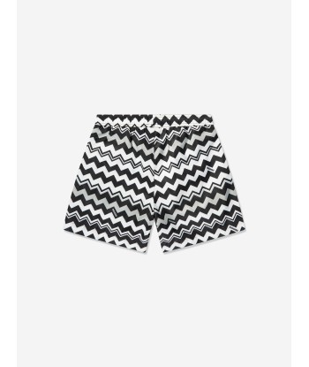 Missoni Boys Zigzag Swim Shorts in Black les ligaments