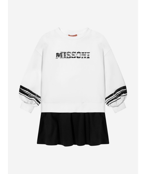 Missoni Girls Sweater Dress in White à prix réduit toute l'année