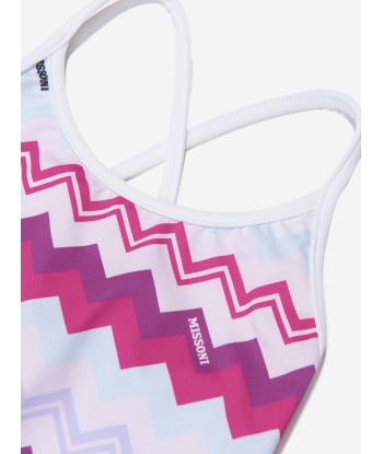 Missoni Girls Zigzag Swimsuit in Pink livraison et retour toujours gratuits