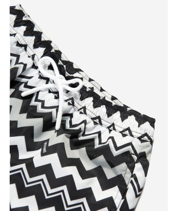 Missoni Boys Zigzag Swim Shorts in Black les ligaments