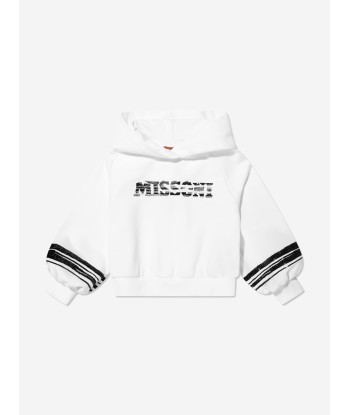 Missoni Girls Logo Hoodie in White la chaussure