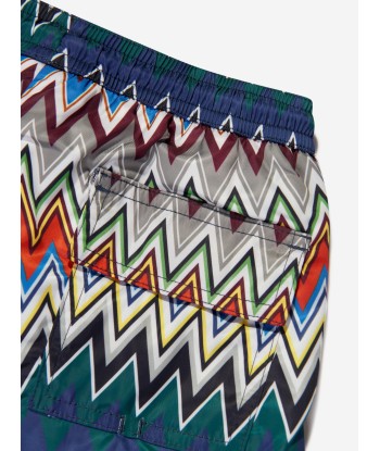 Missoni Boys Zigzag Swim Shorts in Multicolour À commander