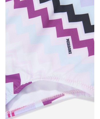 Missoni Girls Zigzag Swimsuit in Pink livraison et retour toujours gratuits