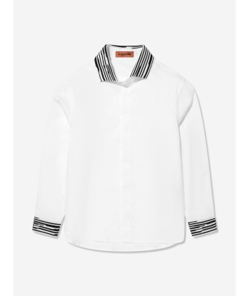 Missoni Boys Branded Shirt in White de votre