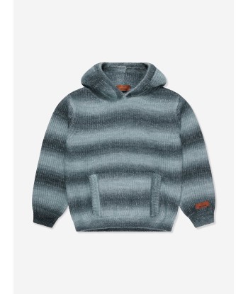 Missoni Kids Knitted Hoodie in Grey Le MVP de beaucoup