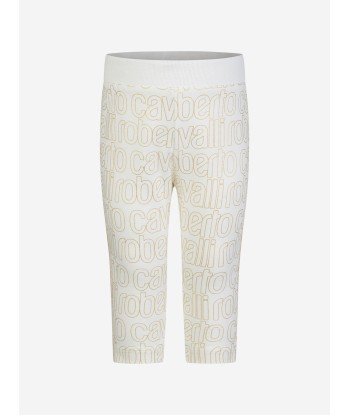 Roberto Cavalli Baby Girls Ivory & Logo Leggings france