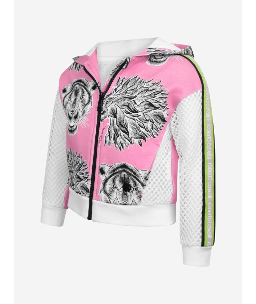 Roberto Cavalli Girls Panther Print Zip Up Top Vous souhaitez 