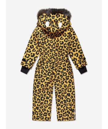 Roarsome Kids Leopard Ski Suit in Yellow pas cher chine