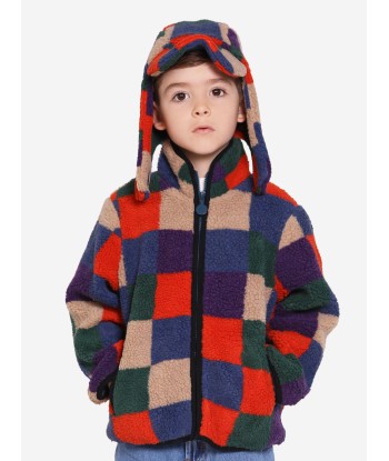 Stella McCartney Boys Faux Shearling Trapper Hat in Multicolour Toutes les collections ici