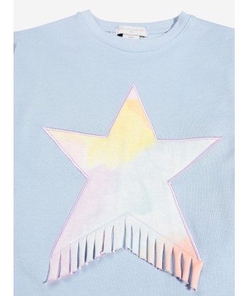 Stella McCartney Girls Star Sweater Dress in Blue destockage