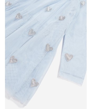 Stella McCartney Baby Girls Embroidered Heart Dress in Blue Par le système avancé 