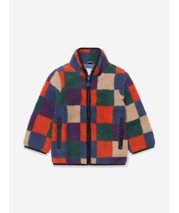 Stella McCartney Boys Faux Shearling Jacket in Multicolour pas chere