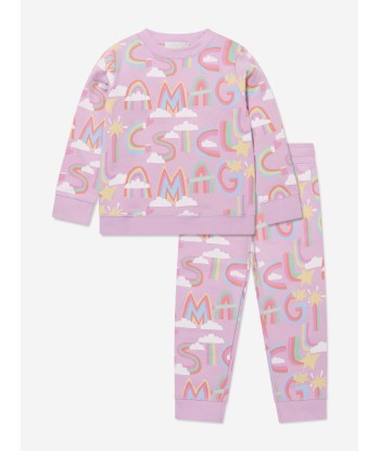 Stella McCartney Girls Logo Tracksuit in Pink outlet