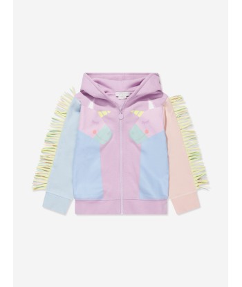 Stella McCartney Girls Unicorn Zip Up Top in Pink sur le site 